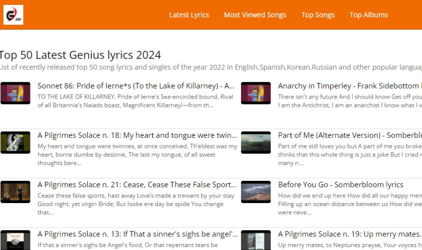 Fully free website for lyrics in 2024