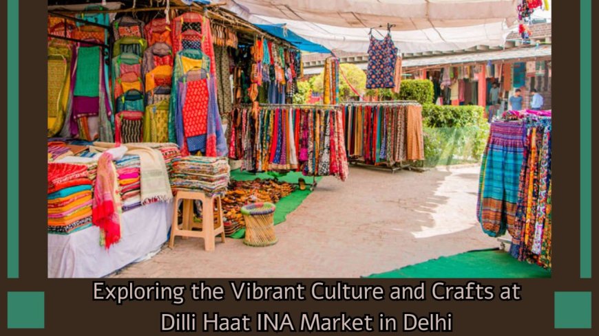 Exploring the Vibrant Culture and Crafts at Dilli Haat INA Market in Delhi