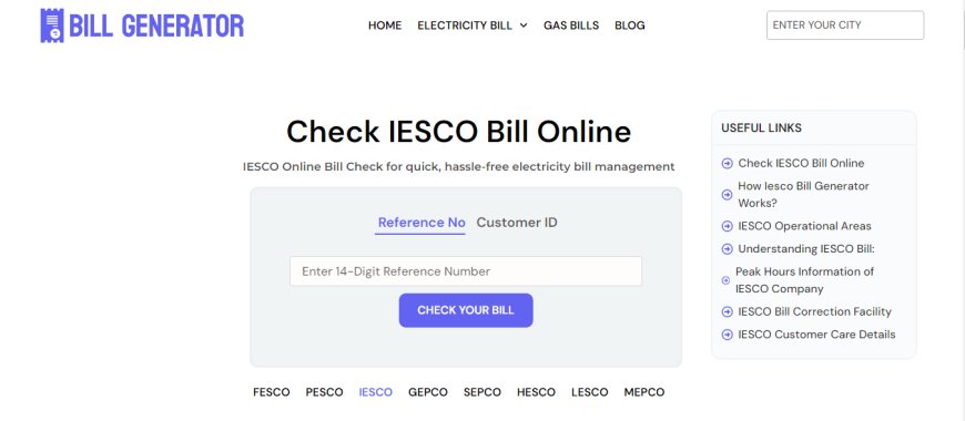 Smart Choise: Navigating IESCO Online Bill Check for Modern Living