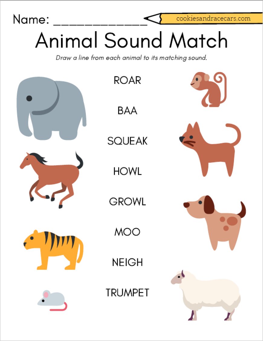 Animals Sound Worksheets: Enhancing Early Learning