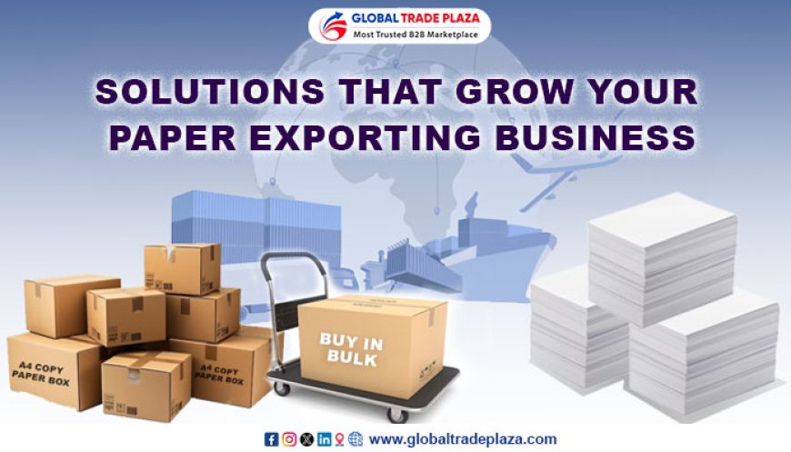 Solutions That Grow Your Paper Exporting Business