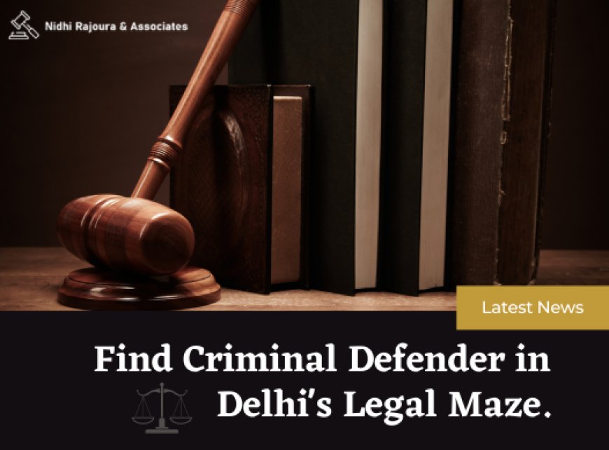 Find Your Trusted Criminal Defender in Delhi's Legal Maze