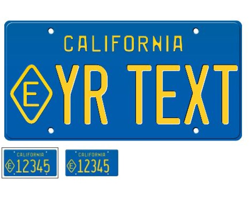 1971 State Exempt California License Plate