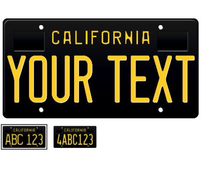 1968 California License Plate