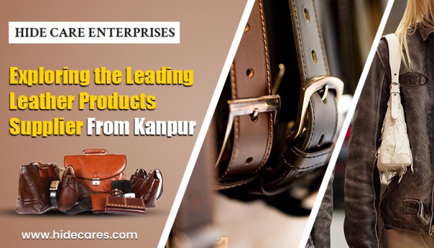 Exploring the Leading Leather Products Supplier From Kanpur