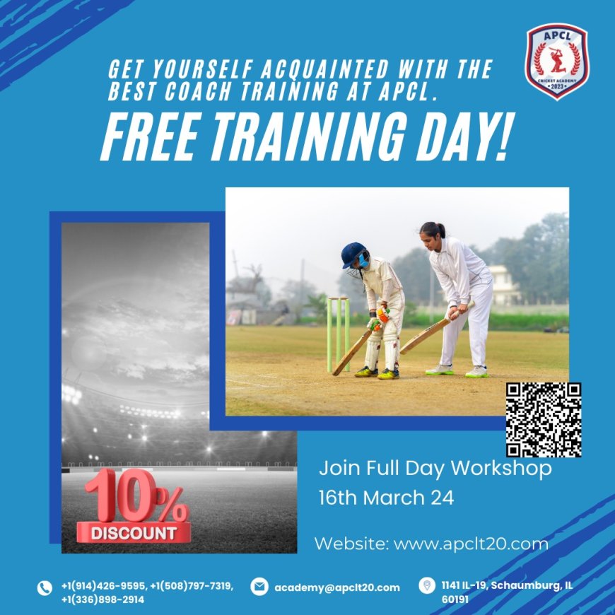 Empowering Youth through Cricket Game : APCL Cricket Academy's Dynamic Offerings in Schaumburg, Chicago