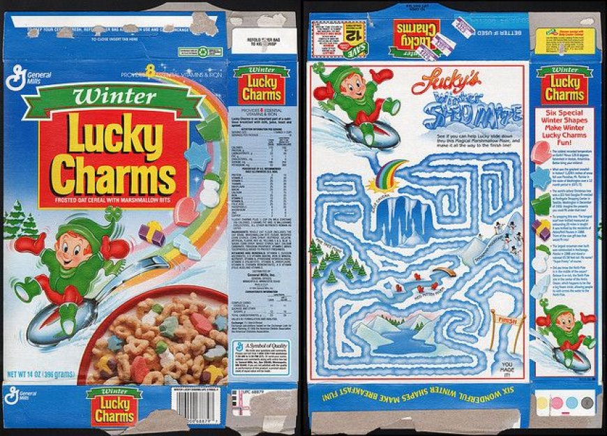 Lucky Charms Cereal Box: Breakfast Favorite