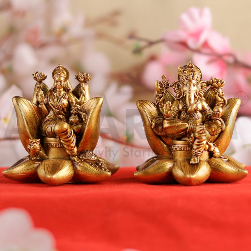 Laxmi and Ganesh Murti: The Divine Duo of Prosperity and Wisdom
