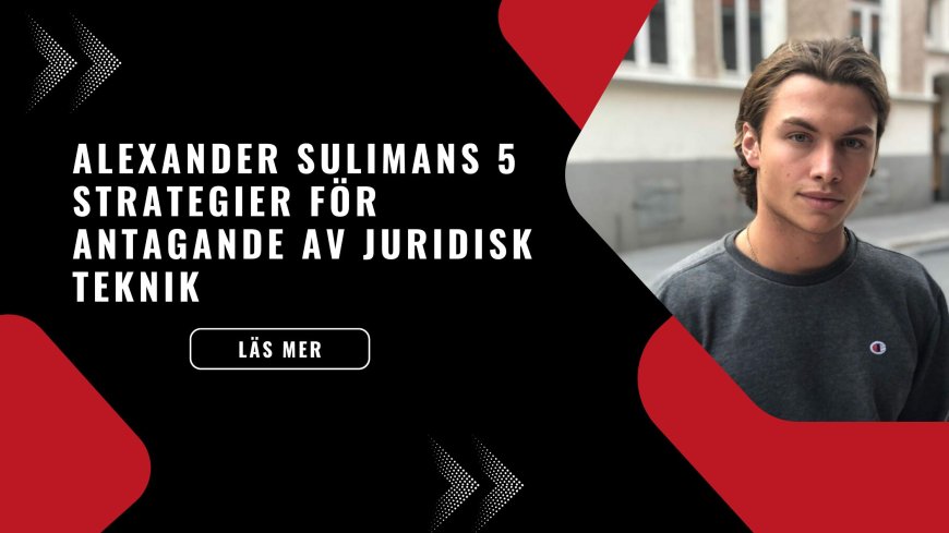 Alexander Sulimans 5 strategier för antagande av juridisk teknik