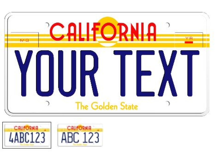 1983 California the Golden State License Plate