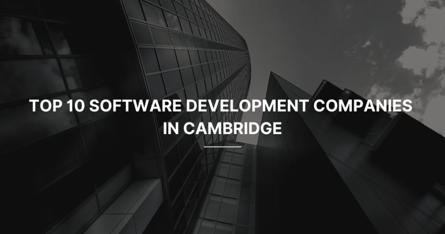 Top 10 Software Development Companies in Cambridge (2024)