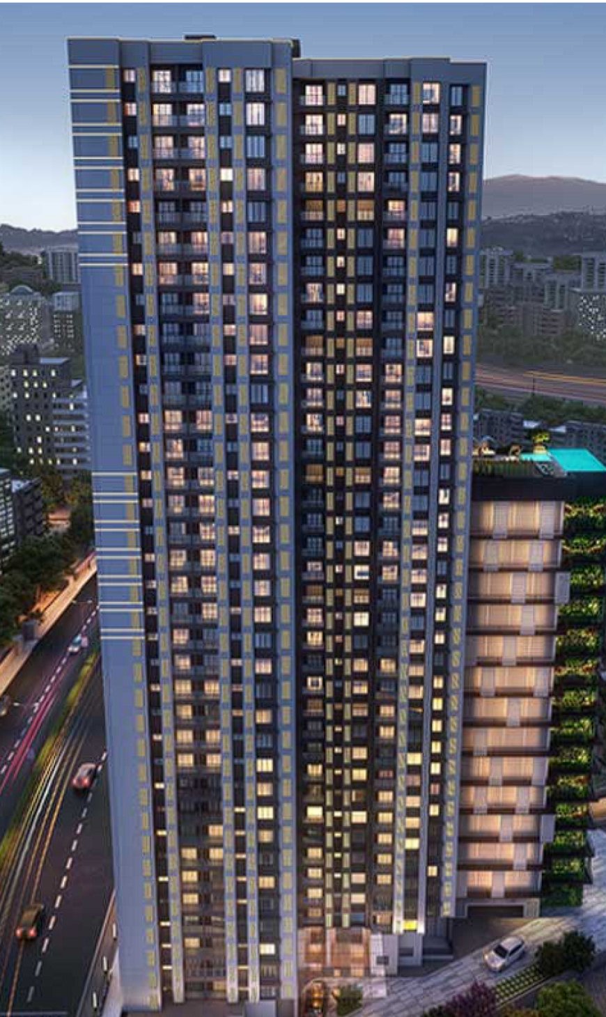 Ashar Axis 1 & 2 BHK Apartments Majiwada Thane West