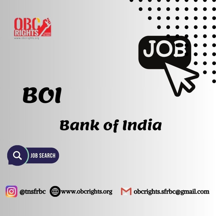 Bank of India -BOI Recruitment and eligibility criteria