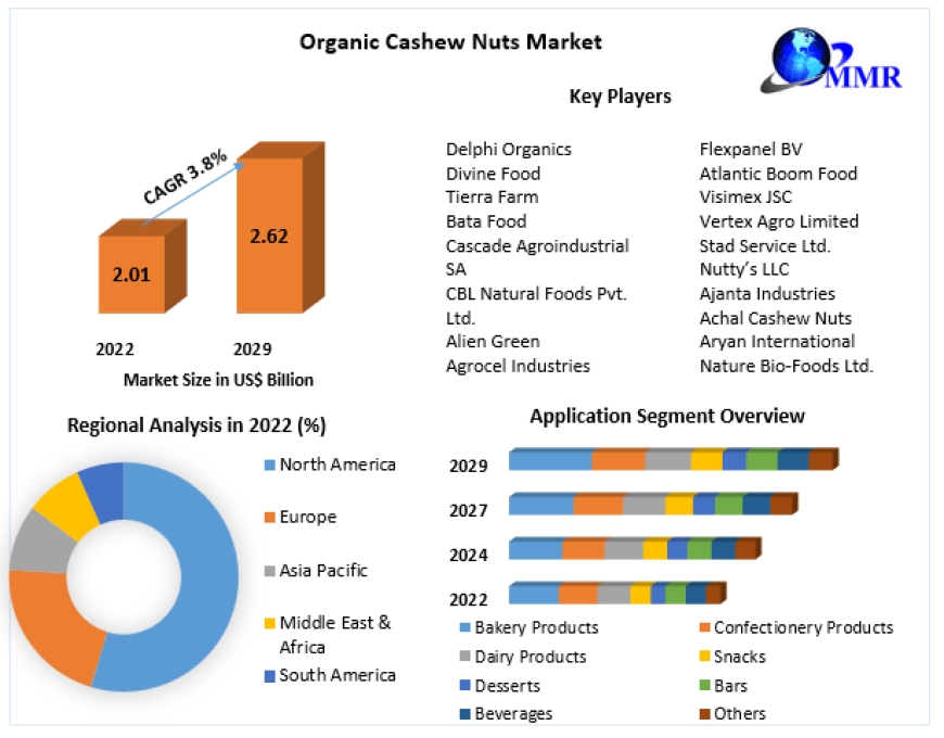 Organic Cashew Nuts Market 2024 Key Players Data, Industry Analysis, Segmentation, Share, Size, Opportunities and Forecast to 2030