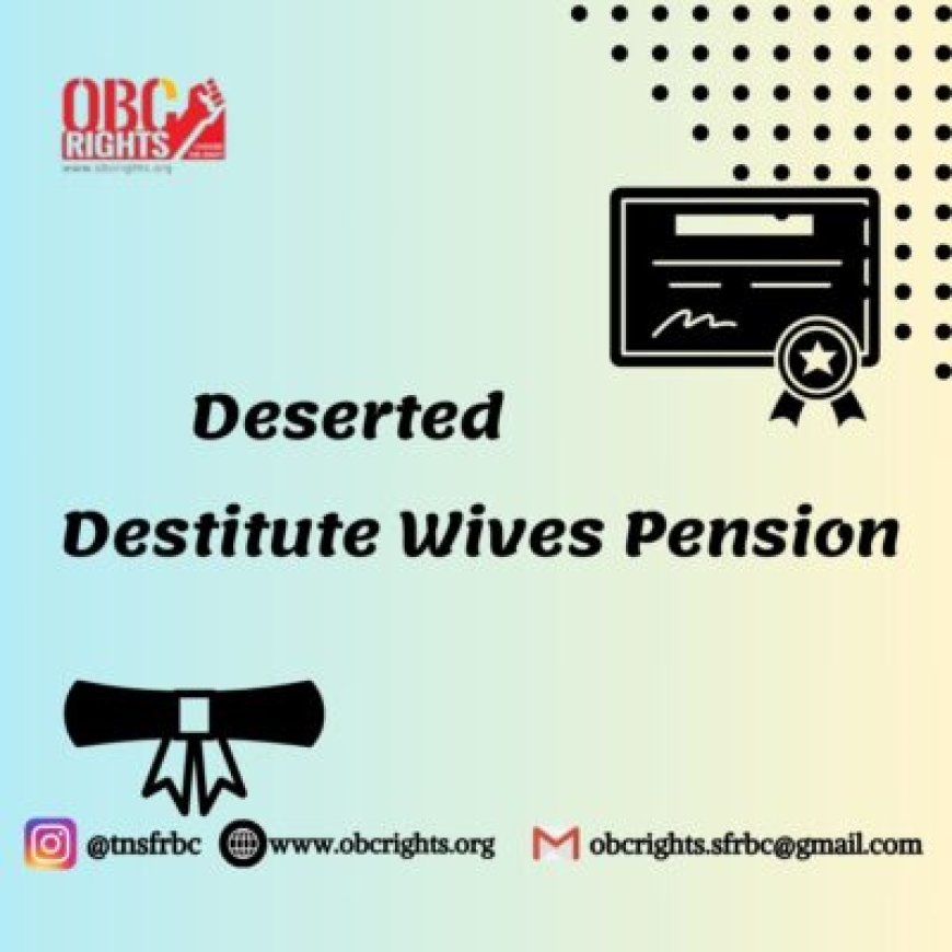 Where to Apply for Deserted Destitute Wives Pension in TN
