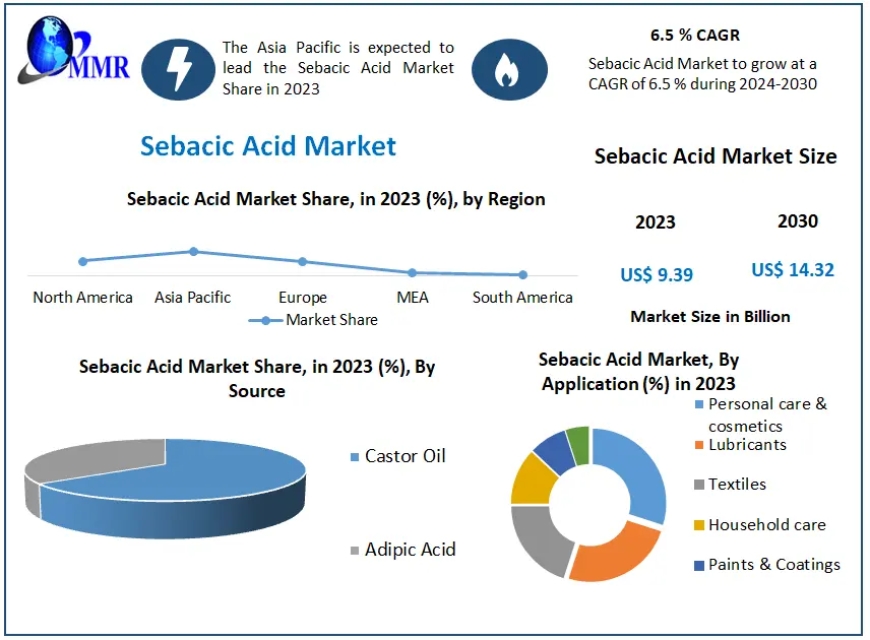 Sebacic Acid Market Shaping the Next Decade: Market Trends, Size, and Growth Insights Unleashed | 2024-2030