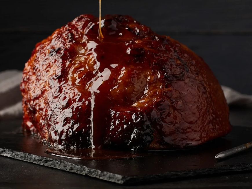 Smoked Ham With Brown Sugar Glaze