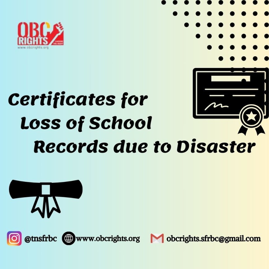 How to get a Certificate for Loss of School Records through.