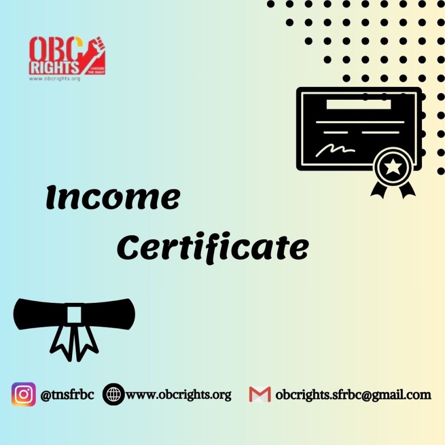 Apply for an Income Certificate in Tamil Nadu by online
