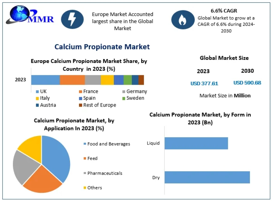 Calcium Propionate Market Size, Emerging Technologies, Regional Trends and Research Study: 2030