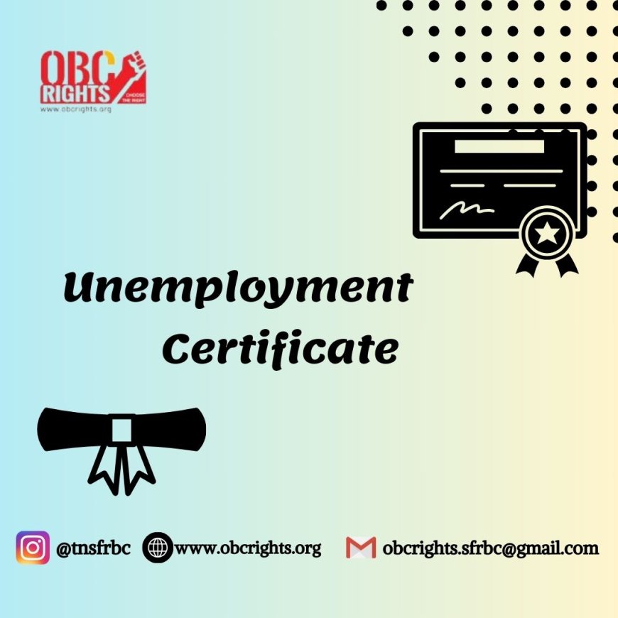 How to get an Unemployment Certificate online in Tamil Nadu