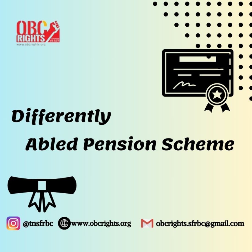 Ways to Apply Differently Abled Pension Scheme in Tamil Nadu