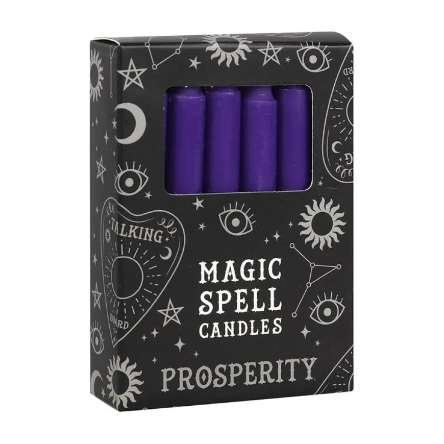 Enhance Your Rituals: Purple Spell Candles and Castle Candle Holders for Spiritual Practices