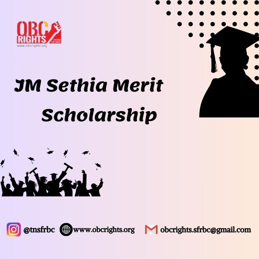 Who are eligible to avail JM Sethia Merit scholarship scheme