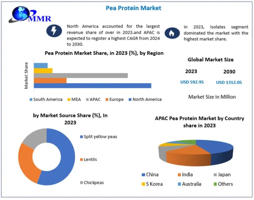 Pea Protein Market Metrics Marvels: Size, Share, Revenue, and Worth Statistics | 2024-2030