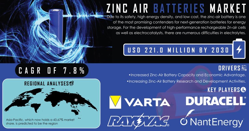 Zinc Air Batteries Market Segmentation, Applications, & Key Players Analysis Report | 2031