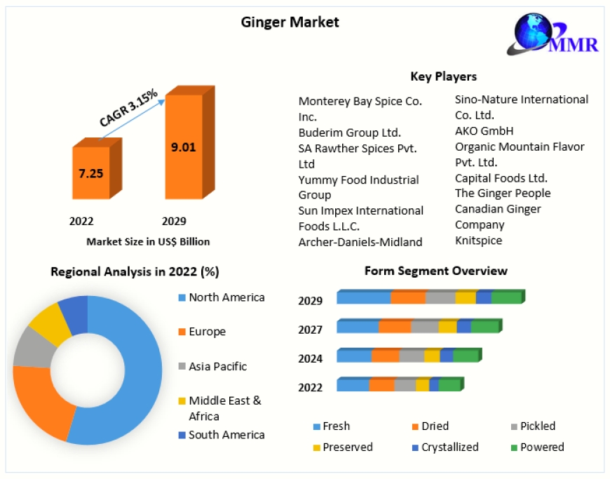 Ginger Market Analysis, Size, Companies and forecast 2029