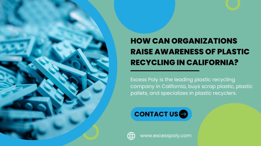 How can Organizations Raise Awareness of Plastic Recycling in California?