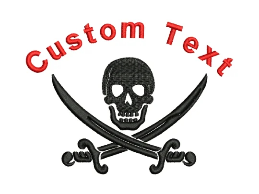 Unleash Your Creativity with the Bold Skull With Swords Machine Embroidery Design