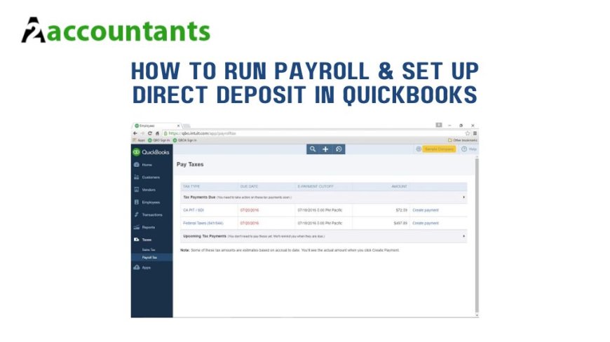 How to Run Payroll & Set Up Direct Deposit in QuickBooks