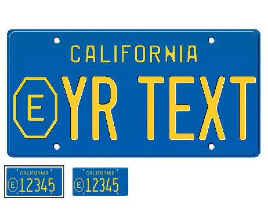 1972 county exempt california license plate