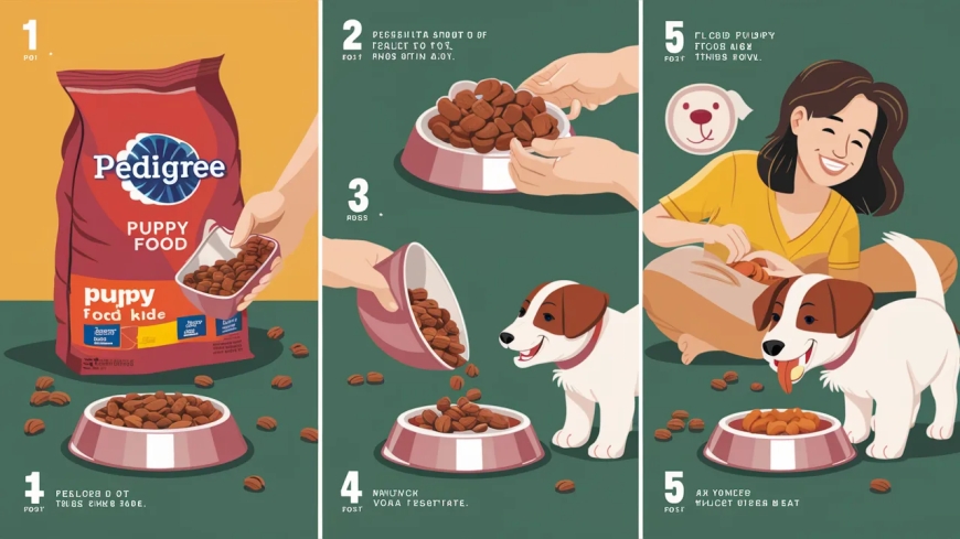 How to use pedigree puppy food?