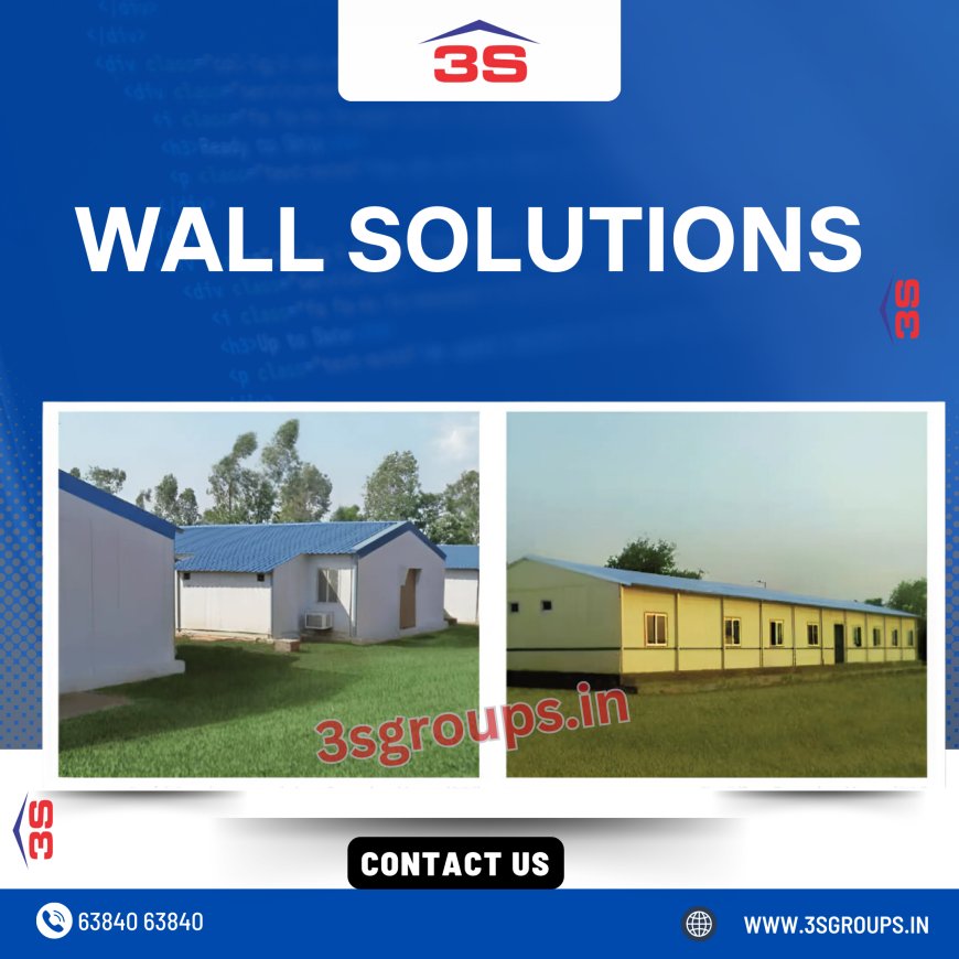 Are the wall solutions from 3S Groups environmentally friendly? What makes them sustainable compared to traditional building materials?