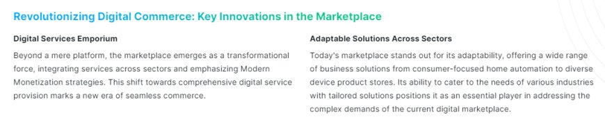 The Digital Services Emporium: A Marketplace Revolution