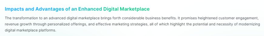 Enhanced Digital Marketplaces: A Boon for Business