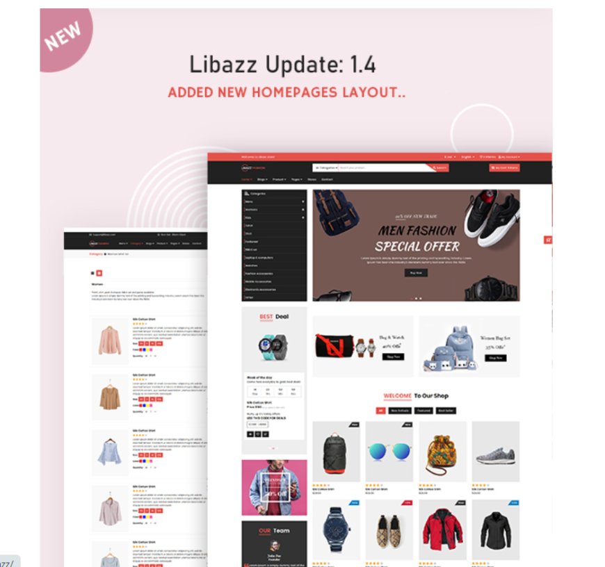 Libazz - The Responsive Bootstrap 4 Multipurpose eCommerce Template