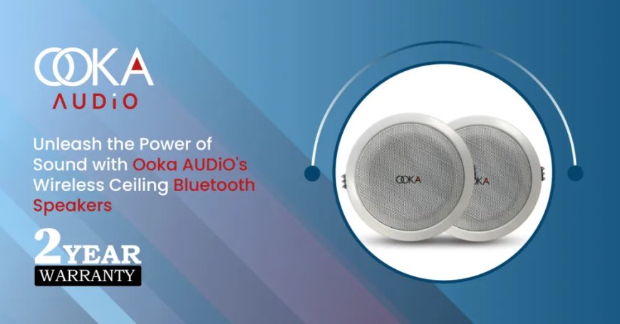 Unleash sound power: Ooka AUDiO’s wireless ceiling Bluetooth speakers | Retail Audio Solution