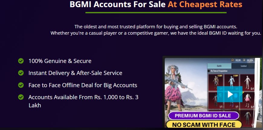 Best Deals on BGMI Accounts: Buy High-Level & Rare BGMI IDs